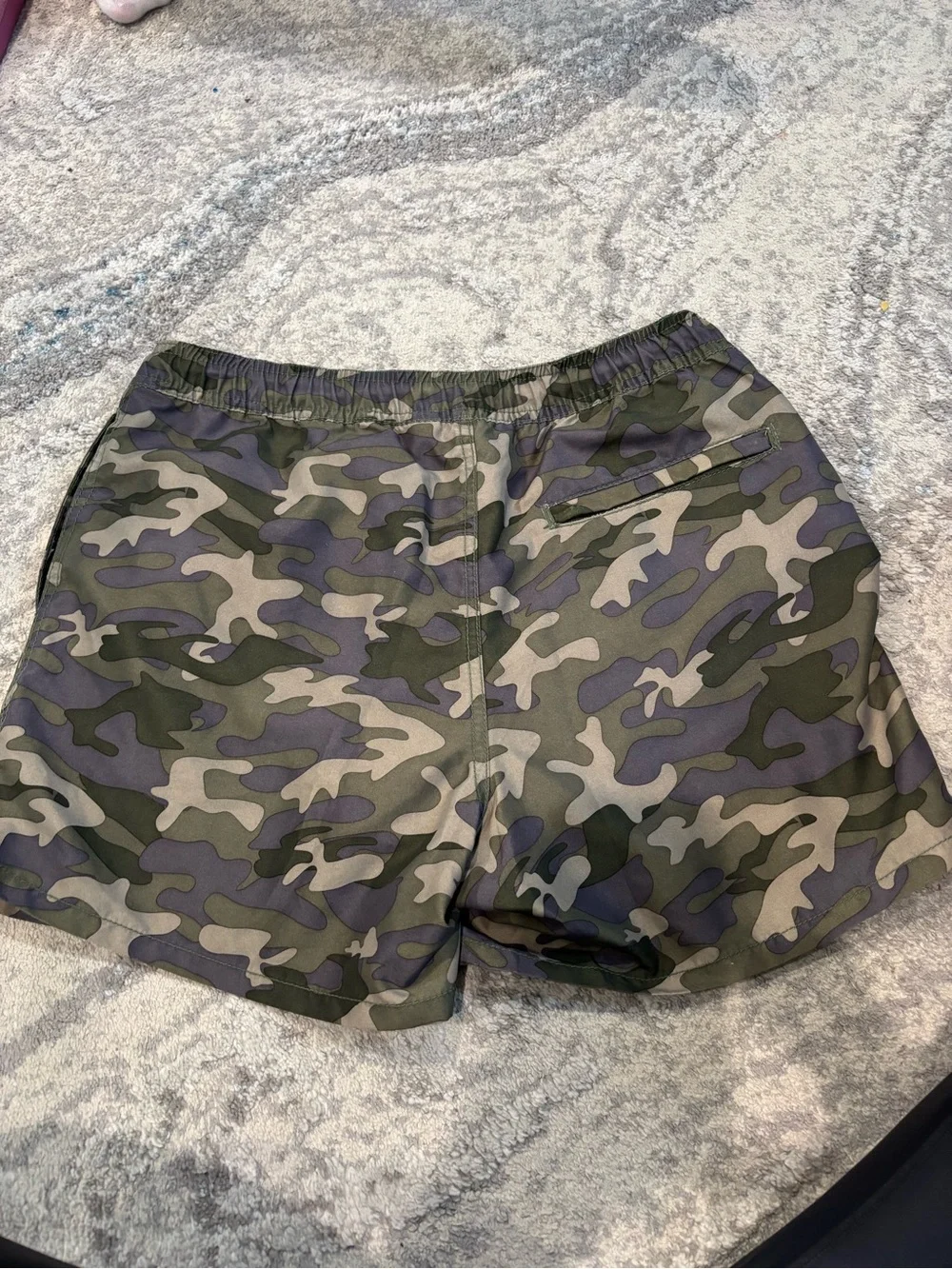Joe Fresh Men's Camo Athletic Shorts in Olive, Khaki & Black